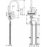 Hansgrohe 73831670 Aquno Select M81 sBox vrtljiva izvlečna kuhinjska armatura Slike
