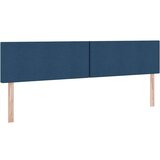  Krevet S LED lampica s uzglavljem Plava 200 x 200 cm tkanina | shoptok.hr