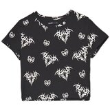 Cropp ženska majica kratkih rukava s printom - Crna 2285W-99X Cijene