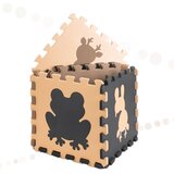  Pjenasta puzzle podloga za igru 9kom. smeđe životinje 85x85x1cm | shoptok.hr