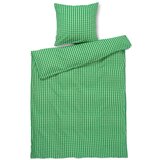 JUNA Zeleno-bež posteljina za krevet za jednu osobu-za produženi krevet od krepa 140x220 cm Bæk&Bølge – Cijene