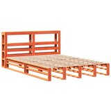  Okvir kreveta bez madraca voštano smeđi 135x190 cm od borovine | shoptok.hr