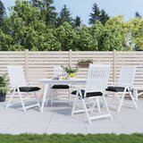  Jastuci za stolice 4 kom crni 40 x 40 x 7 cm od tkanine Oxford | shoptok.hr