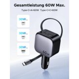Ugreen EC602 60W Car Charger 2C1A stanica za punjenje automobila 60 W siva | Eponuda.ba