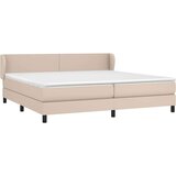  Krevet box spring s madracem cappuccino 200x200cm umjetna koža | shoptok.hr