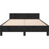  Posteljni okvir z vzglavjem črn 120x200 cm žamet, (20794711) | Shoptok.si