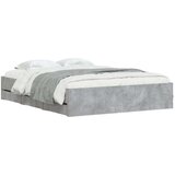  Posteljni okvir s predali betonsko siv 150x200cm inženirski les | Shoptok.si