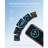 Anker Kućni punjač GaN 100W, Display, 2xUSB-C, 1xUSB-A,ActiveShield 4.0 , USB-C/USB-C kabel, Black, B121BG41 | shoptok.hr