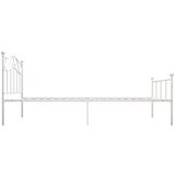  Posteljni okvir bel kovinski 100x200 cm, (20606275) | Shoptok.si
