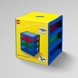 Lego polica sa 3 fioke i podlogom za gradnju – plava | ePonuda.com