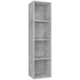 Furnova Knjižna / TV omara betonsko siva 36x30x143 cm iverna plošča, (21922798) | Shoptok.si
