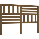 vidaXL Posteljno vzglavje medeno rjavo 141x4x100 cm trdna borovina, (20644934) Cene