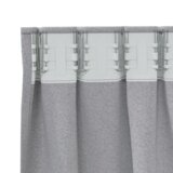 vidaXL Zavese z zavesami 2 pcs Svetlo siva 245 x 140 cm Poliester | Shoptok.si