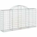  Lučne gabionske košare 7 kom 200x30x100/120cm pocinčano željezo | shoptok.hr