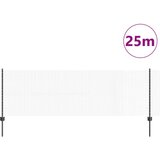 vidaXL varjena žična ograja z 11 U-stebrički Siva 0.8x25 m Jeklo | Shoptok.si