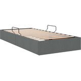  Otomanski krevet s pohranom Tamno siva 90 x 200 cm tkanina | shoptok.hr