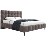 MID.YOU OBLAZINJENA POSTELJA 160 cm x 200 cm , tekstil, leseni material umazano rjava | Shoptok.si