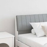 vidaXL Tapecirano vzglavje Svetlo siva 200 cm Masivno borovo les | Shoptok.si