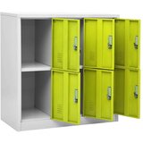  Ormarići s ključem 5 kom svjetlosivi/zeleni 90x45x92 5 cm čelik | shoptok.hr