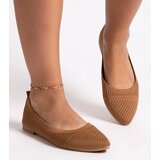 Gemre Caramel fabric ballerinas Wendana | shoptok.hr