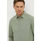 PepeJeans Bombažna srajca MARCEL moška, zelena barva, PM308566