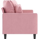  Kavč dvosed roza 140 cm žamet | Shoptok.si