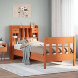 Maison Chic Posteljni okvir - Enojna postelja - Postelja za odrasle brez vzmetnice voščeno rjav 100x200 cm borovina-J8082, (21773090) | Shoptok.si