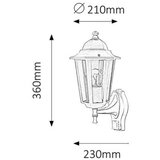 Rabalux velence spoljna zidna lampa 60W wht IP43 senzor | ePonuda.com