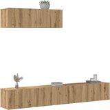 Maison Chic TV omarice - TV enot 3-delna stenski artisan hrast inženirski les, (21702232) | Shoptok.si