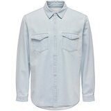 Only & Sons Srajca 'Bane' svetlo modra | Shoptok.si