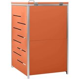  Enojna lopa za smetnjak 69x77,5x115 cm nerjaveče jeklo, (20753279) | Shoptok.si
