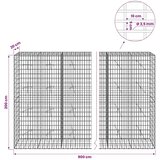  Gabion s žicom debljine 3 5 mm i mrežom 5x10 cm 900x20x200 cm - 20 cm 200 cm 900 cm | shoptok.hr