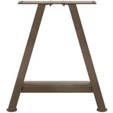  Noge za klubsko mizico v obliki črke A, 2 kosa, 38 x (42-43) cm, jeklo, (5000044592) | Shoptok.si