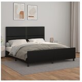  Okvir za krevet s uzglavljem crni 180x200 cm od umjetne kože | shoptok.hr