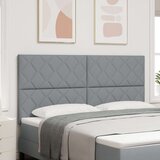vidaXL Naslon za glavo z vzorcem diamantnih blokov Svetlo siva 180 cm Tkanina, (22083838) | Shoptok.si