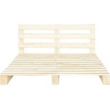  Posteljni okvir iz palet trdna borovina 140x200 cm, (20606460) | Shoptok.si