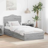 Krevet s od storage Siva Sonoma 90 x 190 cm Konstruirano drvo | shoptok.hr