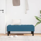  Klupa s jastukom Plava 113 x 57 x 39 cm Baršun | Eponuda.com