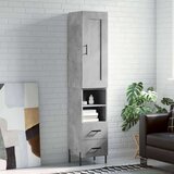 vidaXL Visoka komoda siva betona 34 5x34x180 cm od konstruiranog drva | shoptok.hr