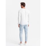 Ombre Set of men's SLIM FIT longsleeves with V-neck and logo 2-pack | Shoptok.si