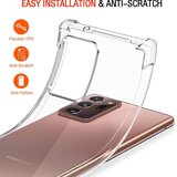 Techsuit Shockproof Clear Silicone prozorna torbica, odporna na udarce, za Samsung Galaxy Note 20 Ultra 4G / Note 20 Ultra 5G | Shoptok.si