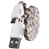  Podatkovni data kabel - računalniški polnilec - micro USB - LED - beli u