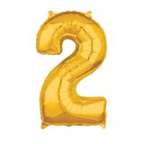 Amscan Balon zlatni br.2 43x66cm 3655401 | Eponuda.ba