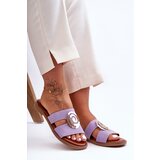 Boto Stylish Slippers With Mirrored Decoration Violet Deep Breath | Eponuda.ba