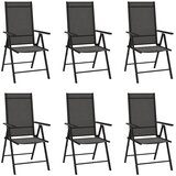  5-dijelni vrtni blagovaonski set aluminijski crni Crna | shoptok.hr