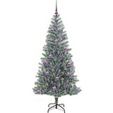 vidaXL Umjetno božično drevo s snežno obloženimi vejicami in LED lučko | Shoptok.si