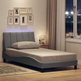 vidaXL Posteljni okvir brez vzmetnice svetlo siv 100x200 cm blago Cene