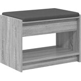  Klupa za hodnik s jastukom Sivi Sonoma 63 x 38 x 45 cm | Eponuda.com
