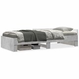 Furnova Posteljni okvir betonsko siv 75x190 cm inženirski les, (21941030) | Shoptok.si