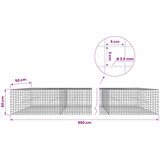  Gabion s žicom debljine 3,5 mm i mrežom 5x5 cm 900x50x50 cm | shoptok.hr